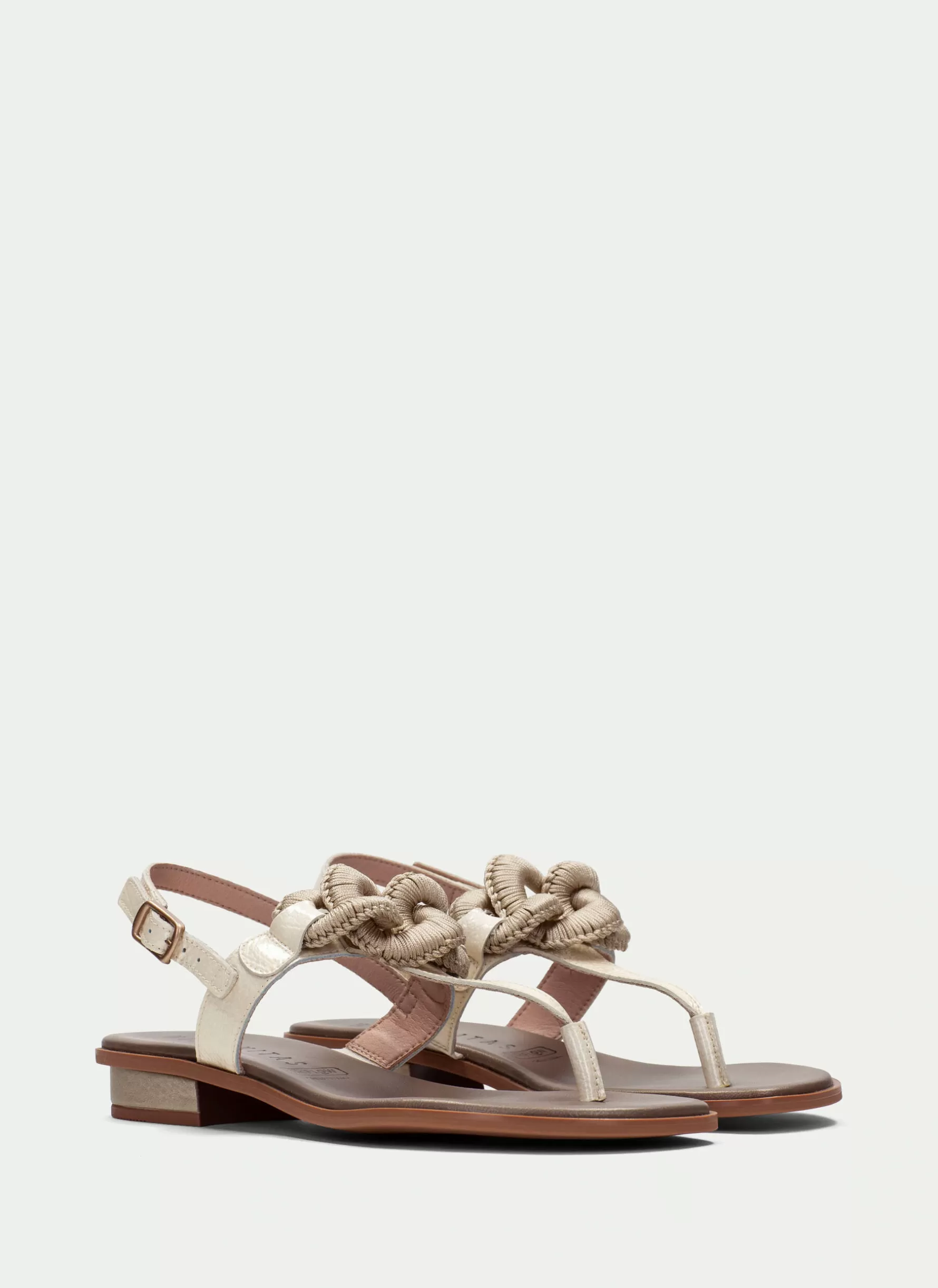 Online Hispanitas Flat Sandal Ibiza Cream