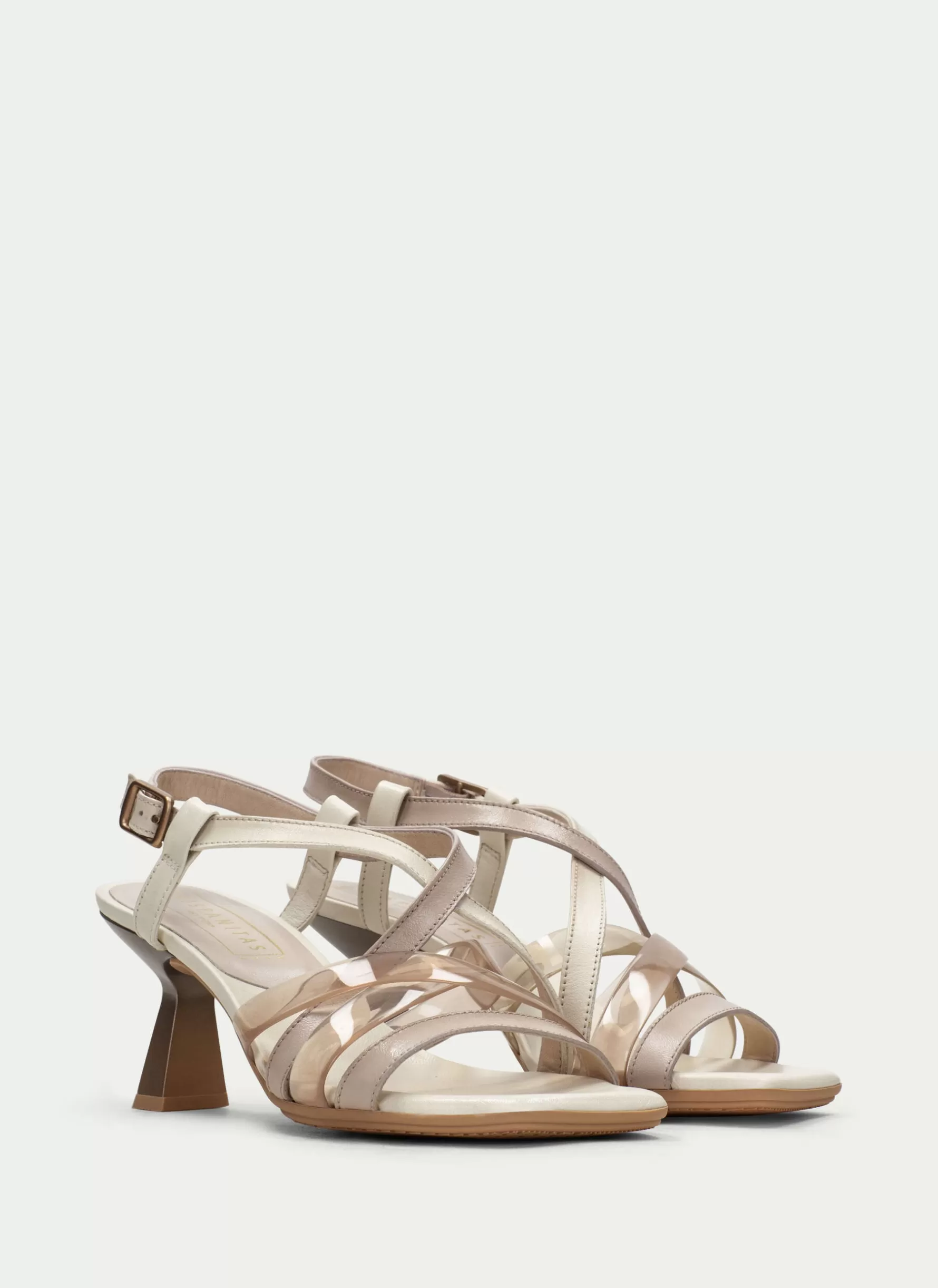 Cheap Hispanitas Heeled Sandal Danielle Stone-cream