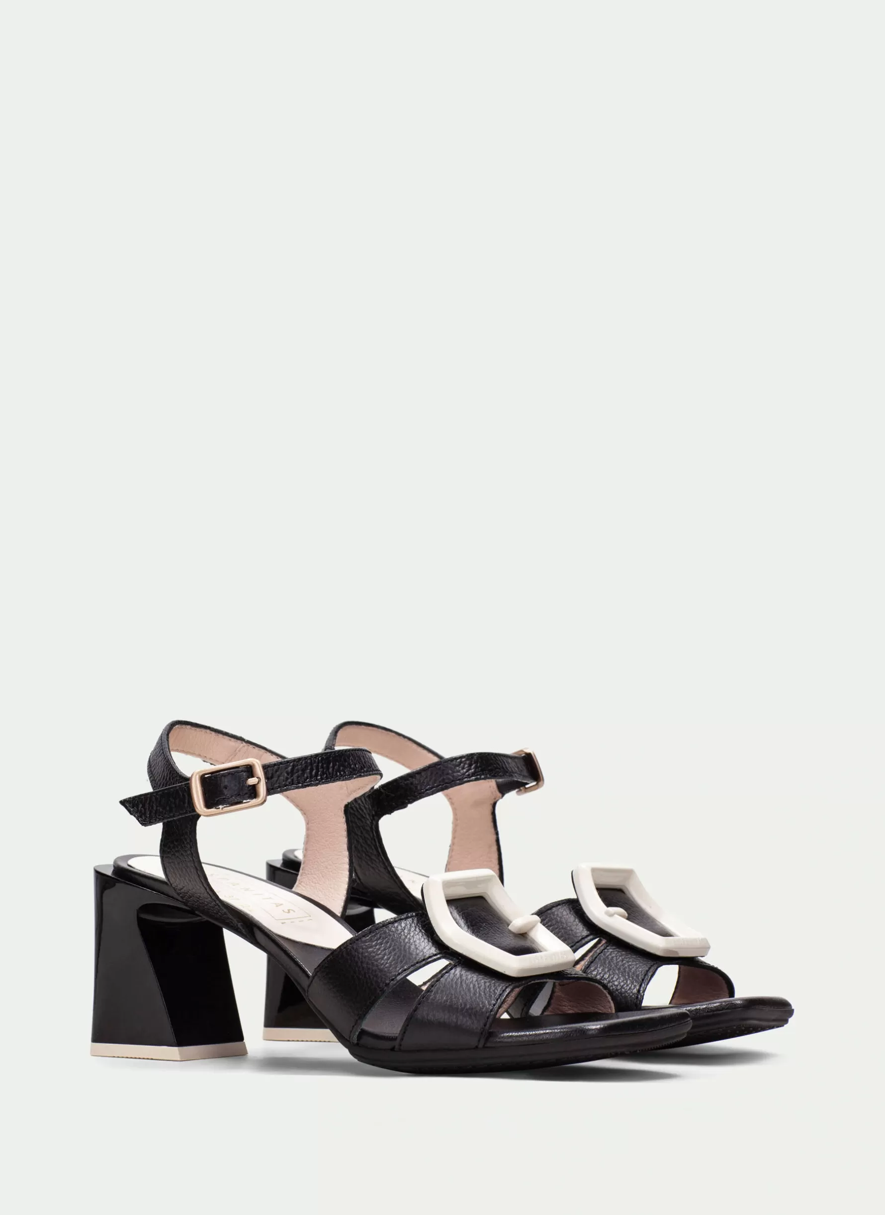 Shop Hispanitas Heeled Sandal Mallorca Black