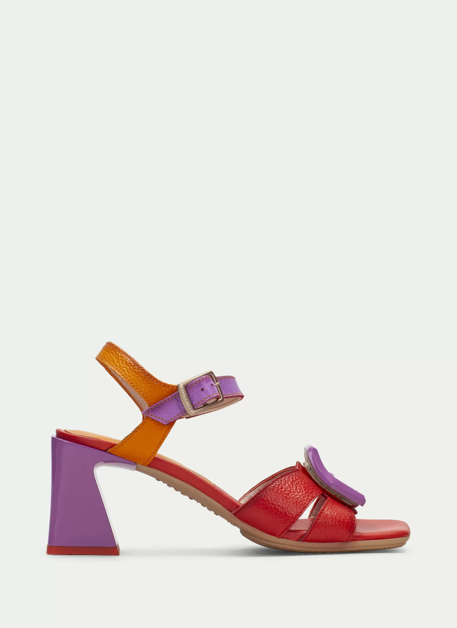 Hot Hispanitas Heeled Sandal Mallorca Red-violet-orange