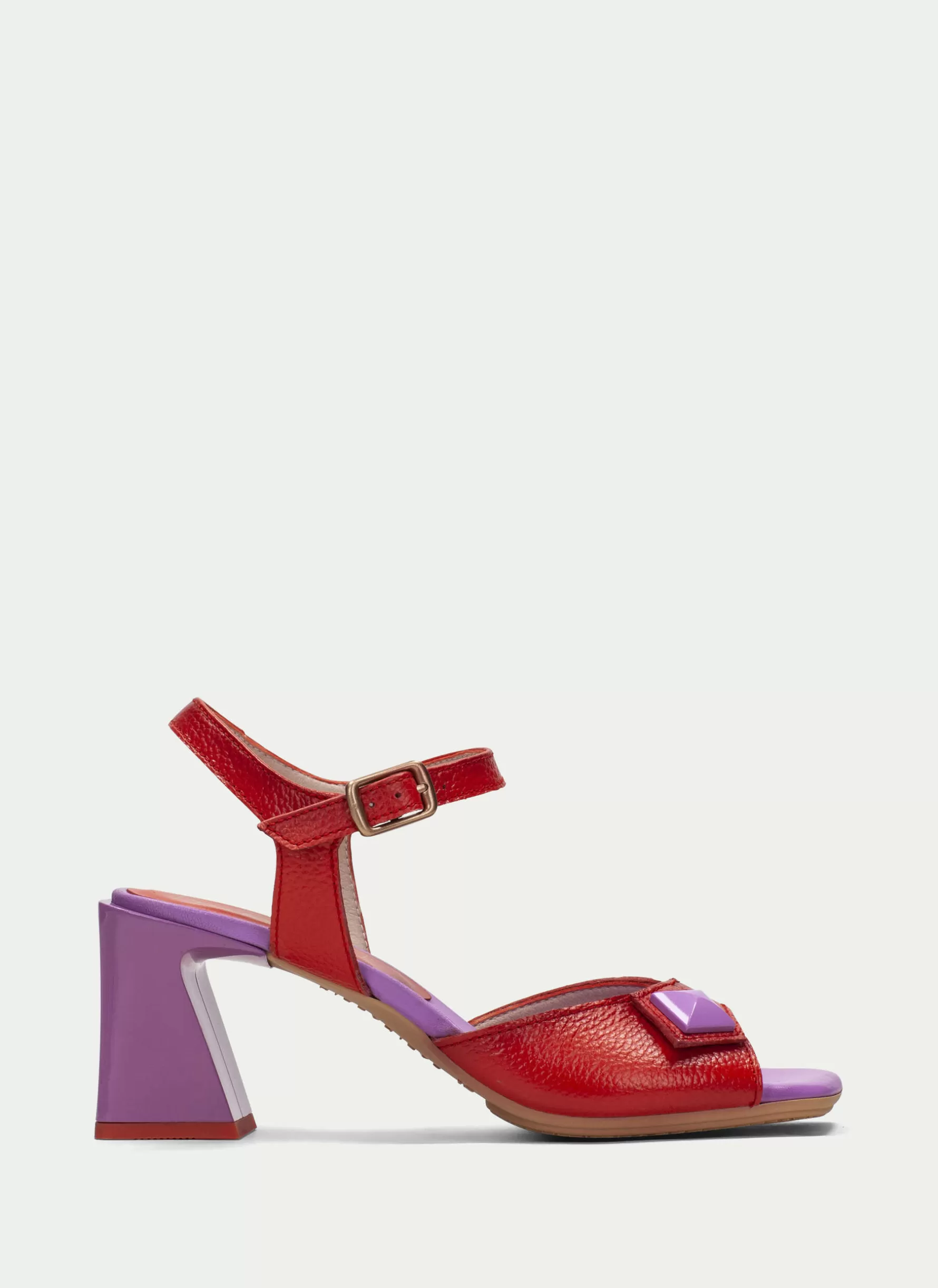 Fashion Hispanitas Heeled Sandal Mallorca Violet-red