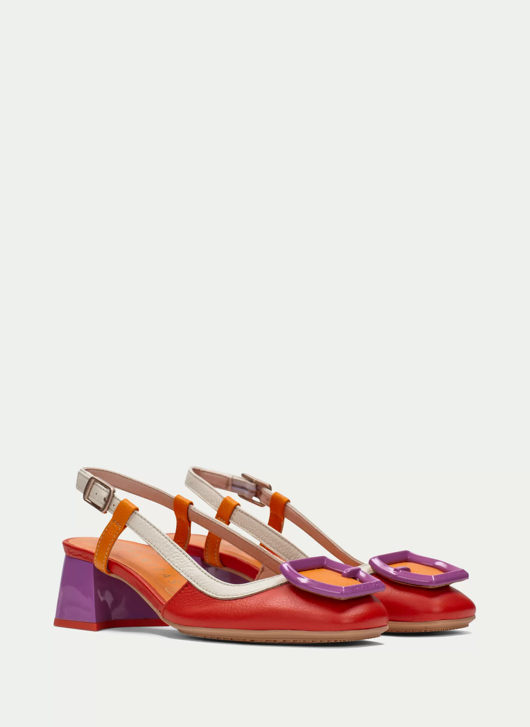 Best Hispanitas Slingback Malta Red-violet-orange