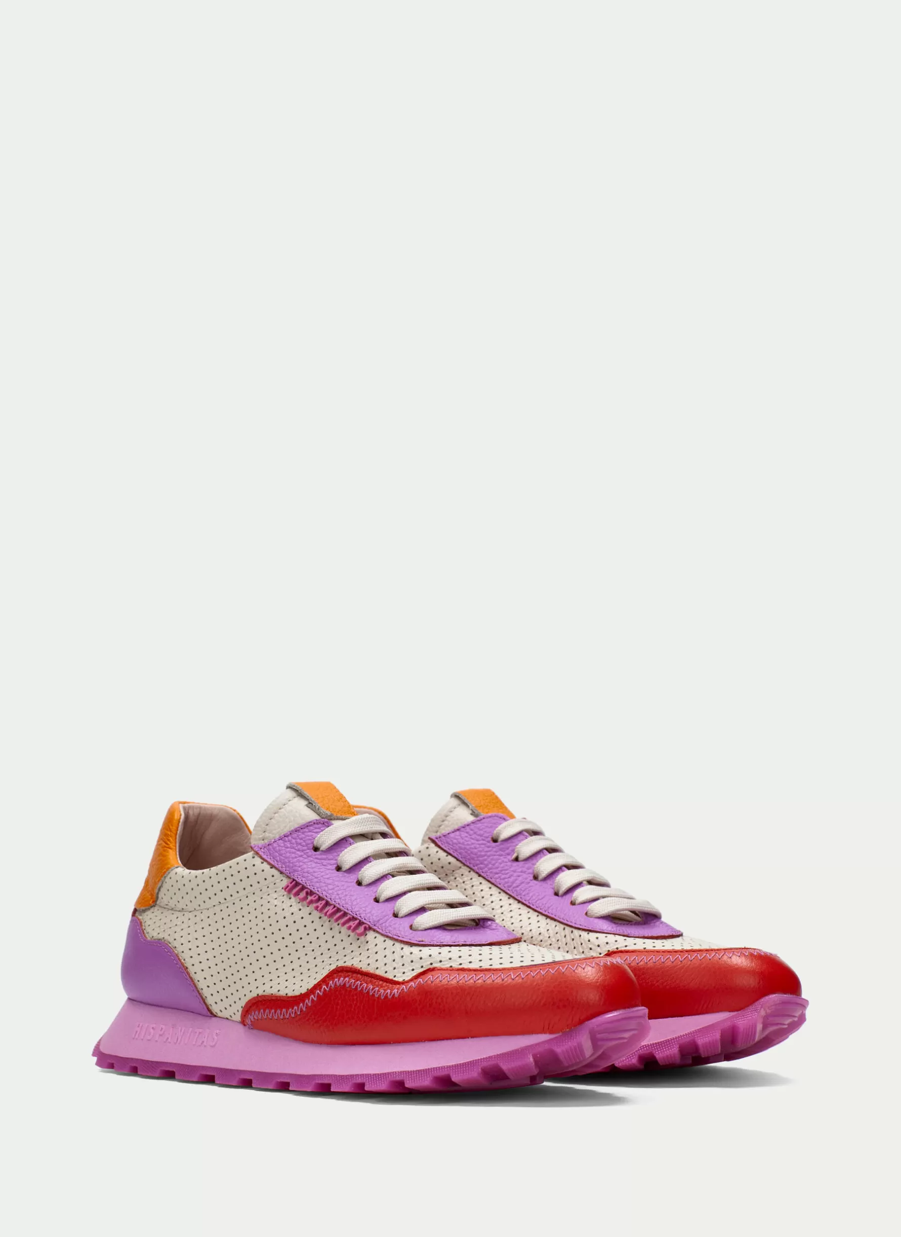 Best Sale Hispanitas Sneaker Loira Red-cream-violet